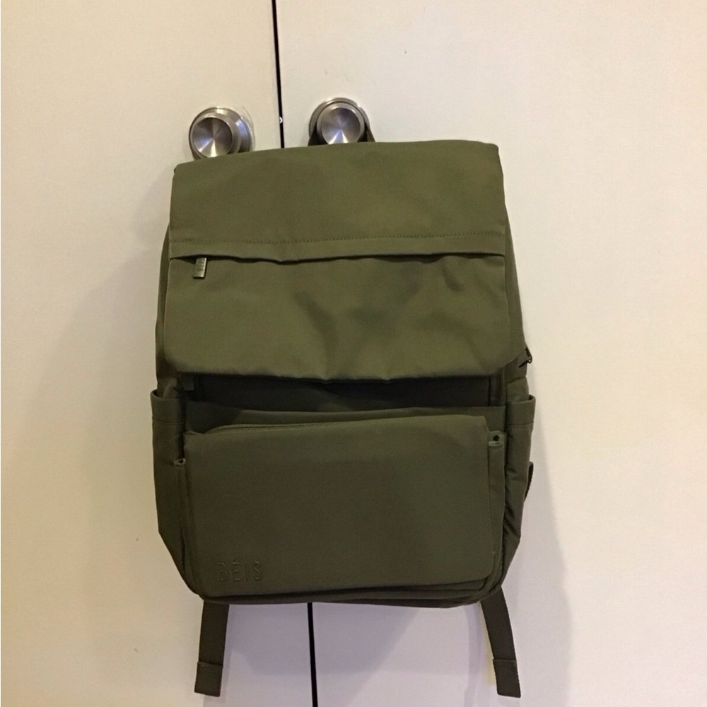 BEIS the ultimate diaper bag in olive